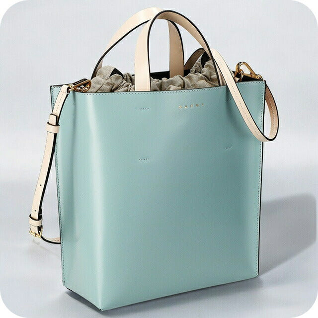 マルニ ハンドバッグ レディース ブランド MARNI SHMPV01TY0-LV639 ライトブルー/オレンジ SHMPV01TY0LV639-ZO304