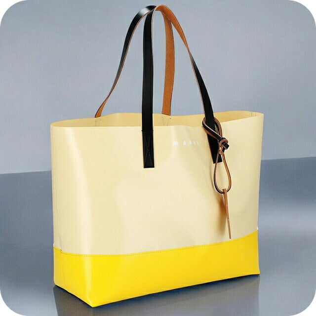 マルニ トートバッグ メンズ ブランド MARNI SHMQ0038A0-P3572 イエローベージュ/イエロー SHMQ0038A0P3572-ZO504