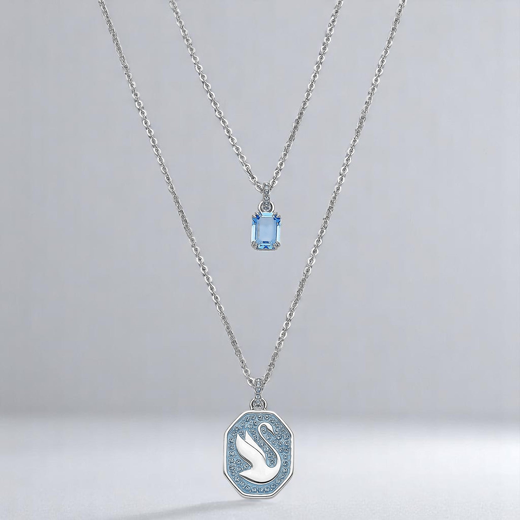 スワロフスキー ネックレス レディース ブランド SWAROVSKI 5628546 ブルー SK-5628546