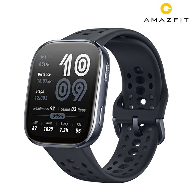 アマズフィット Bip6 スマートウォッチ ブランド メンズ レディース Bluetooth Amazfit SP170074-C01 デジタル ブラック 黒 SP170074-C01