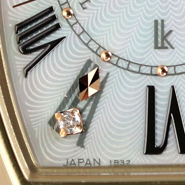 Seiko Rukia Titanium Solar Radio Ikeda Elaiza Wearing Model SSQW046 SEIKO Lady Gold Women&