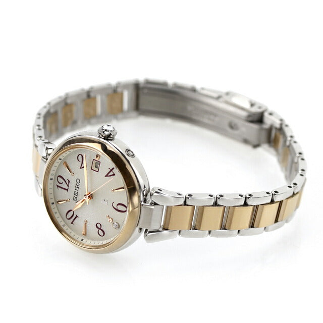 Seiko Lukia Peony White Radio Solar Watch Brand Women&