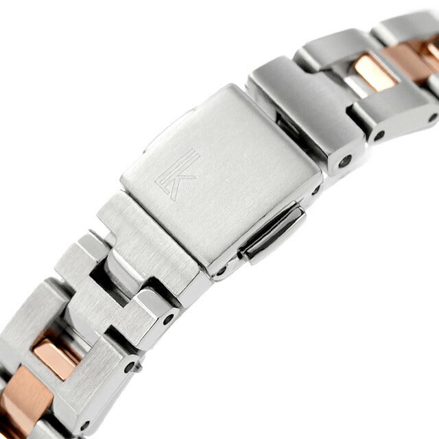 Seiko Rukia标准太阳能电台手表品牌Seiko SSVV082模拟粉红色渐变粉红色黄金在日本女子SSVV082