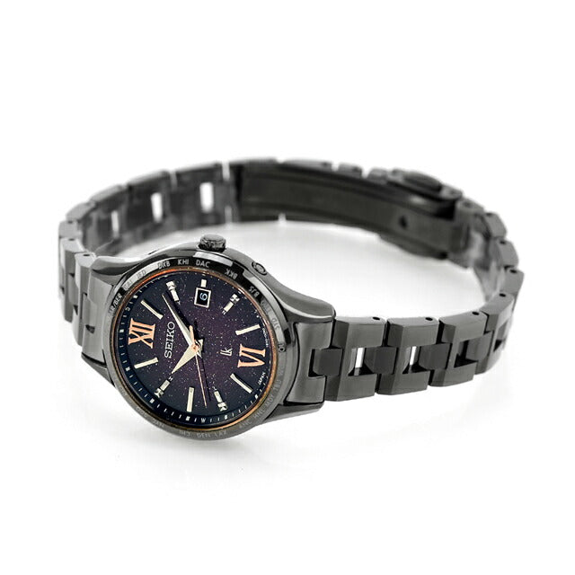 Seiko Lukia Pair Limited Model Radio doade太阳能手表品牌女性有限数量Seiko Lukia SSVV087模拟棕色梯度SSVV087