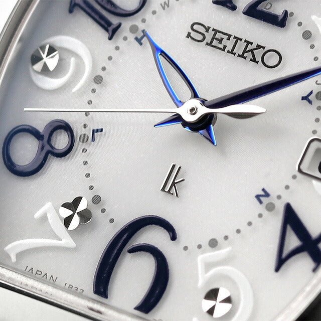 Seiko Rukia标准太阳能电台观看品牌女士精工SSVW213模拟白银在日本制造SSVW213