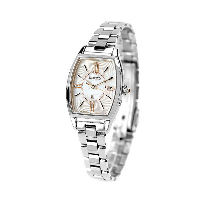 Seiko Lukia春季/夏季2024电台太阳能观看品牌女士精工Seiko Lukia SSVW229模拟牡丹粉红色在日本SSVW229