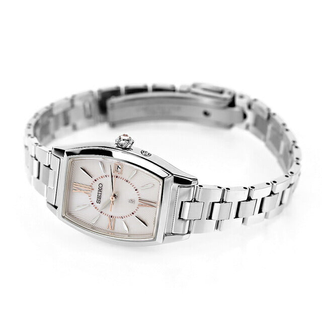 Seiko Lukia春季/夏季2024电台太阳能观看品牌女士精工Seiko Lukia SSVW229模拟牡丹粉红色在日本SSVW229