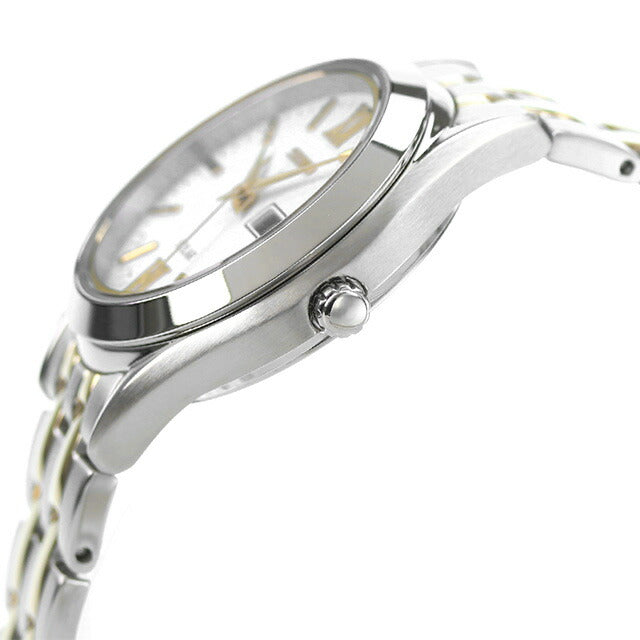 女性妇女的精工手表品牌太阳能STPX033 Seiko White STPX033