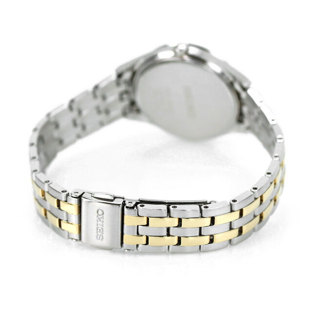 女性妇女的精工手表品牌太阳能STPX033 Seiko White STPX033