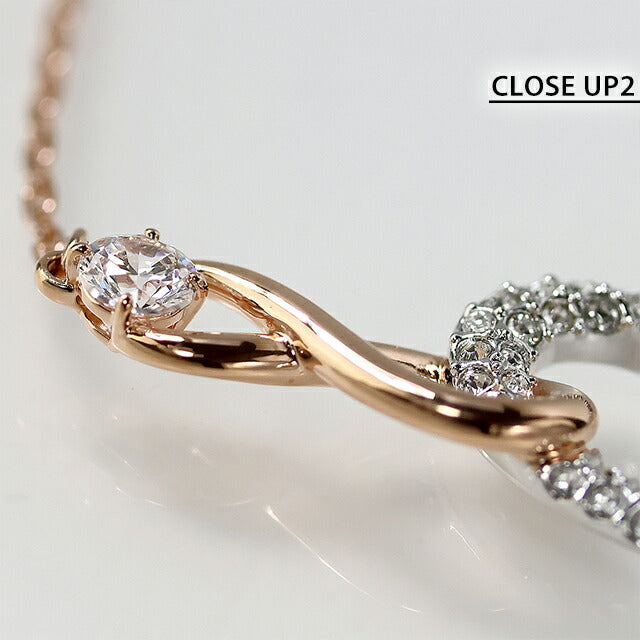 スワロフスキー ネックレス レディース ブランド SWAROVSKI Hyperbola ペンダント スワロフスキー ハート 5518865 ローズゴールド SW-5518865