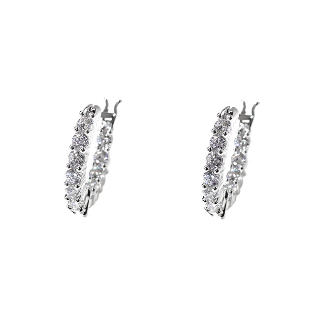 スワロフスキー ピアス レディース ブランド SWAROVSKI Matrix Vittore フープ スワロフスキー 両耳用 5562126 シルバー アクセサリー SW-5562126