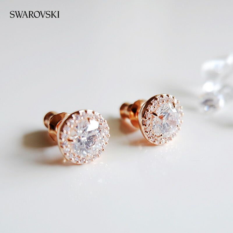 スワロフスキー ピアス レディース ブランド SWAROVSKI Una Angelic スタッド スワロフスキー 両耳用 5636275 ローズゴールド アクセサリー SW-5636275