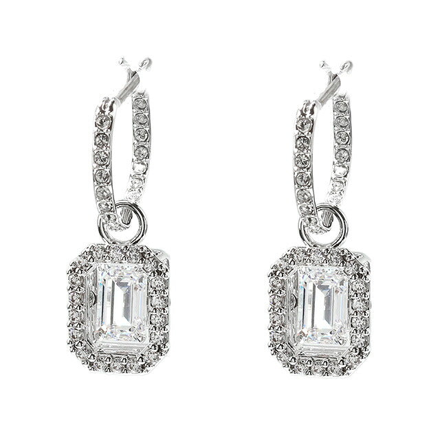 スワロフスキー ピアス レディース ブランド SWAROVSKI Una フープ スワロフスキー 両耳用 5638495 シルバー アクセサリー SW-5638495