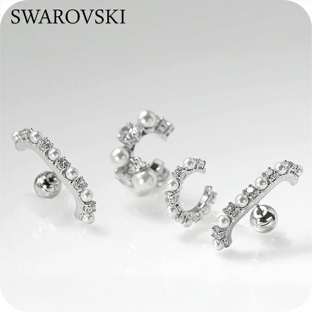 スワロフスキー ピアス レディース ブランド SWAROVSKI Matrix イヤーカフ 3点セット スタッド スワロフスキー 両耳用 5691715 シルバー SW-5691715