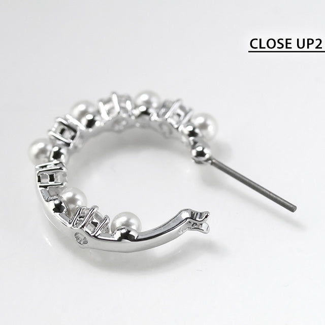 Swarovski earrings for women brand SWAROVSKI Matrix hoop Swarovski for both ears 5709256 Silver accessories SW-5709256
