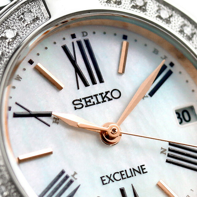 SEIKO Dolce & Exceline Solar Radio Diamond Women&