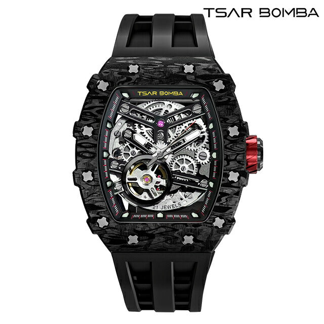 TSAR BOMBA ツァーボンバ TSAR BOMBA ELEMENTAL SERIES Automatic Watch TB8208CF-35 Carbon