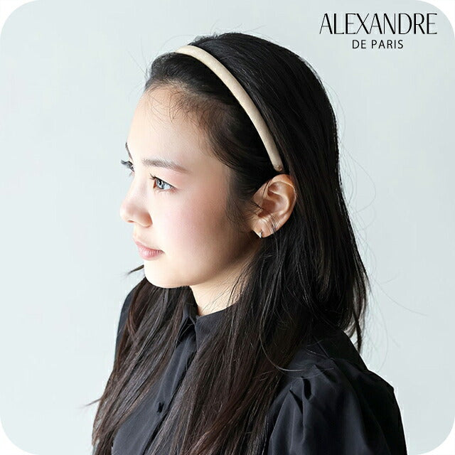 アレクサンドル ドゥ パリ カチューシャ レディース ブランド ALEXANDRE DE PARIS マシェールジャンヌ THB-20148-10-S ベージュ ヘアアクセサリー THB-20148-10-S