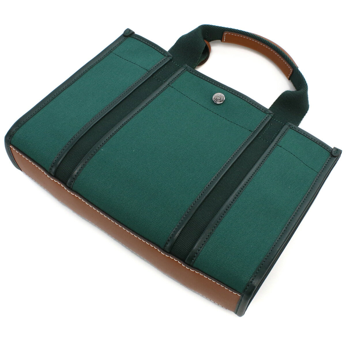 トリーバーチ トートバッグ レディース コットンキャンバス レザー カンボジア 142577 DEEP GREEN グリーン系 バッグ TOB142577011