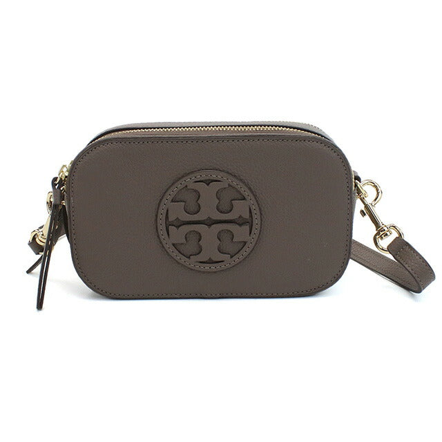 トリーバーチ 斜め掛け ショルダーバッグ レディース ブランド TORY BURCH MILLER レザー カンボジア 145667 CLAM SHELL グレー系 バッグ TOB145667021
