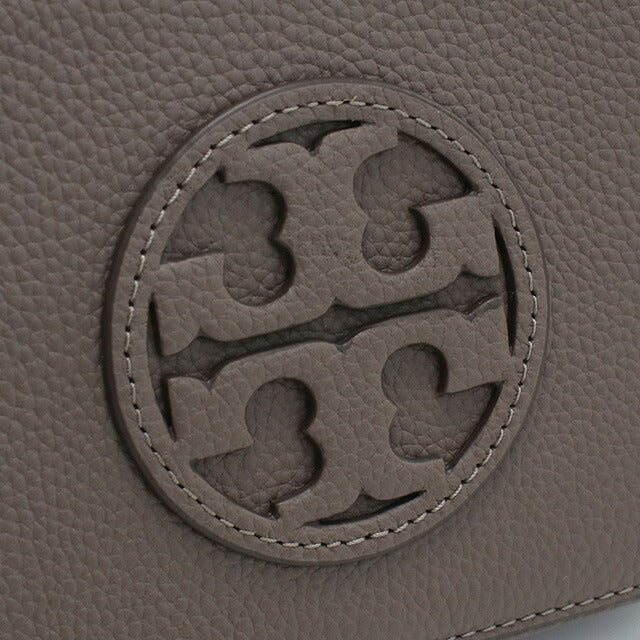 トリーバーチ 斜め掛け ショルダーバッグ レディース ブランド TORY BURCH MILLER レザー カンボジア 145667 CLAM SHELL グレー系 バッグ TOB145667021