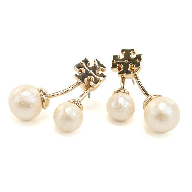 トリーバーチ ピアス レディース ブランド TORY BURCH 147756 TORY GOLD-CREAM ホワイト系 アクセサリー TOB147756011