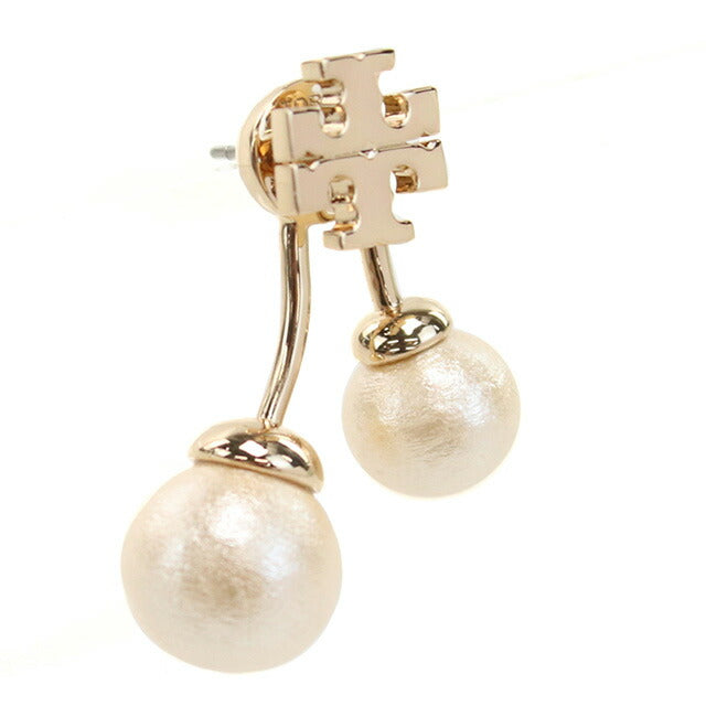 トリーバーチ ピアス レディース ブランド TORY BURCH 147756 TORY GOLD-CREAM ホワイト系 アクセサリー TOB147756011