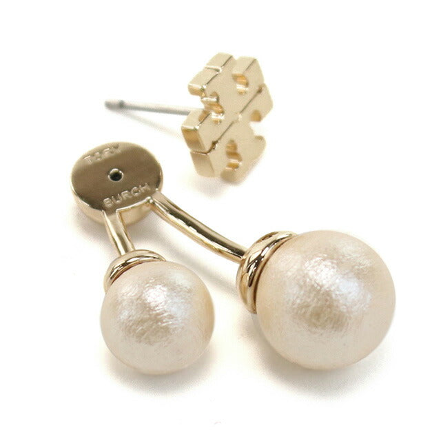 トリーバーチ ピアス レディース ブランド TORY BURCH 147756 TORY GOLD-CREAM ホワイト系 アクセサリー TOB147756011