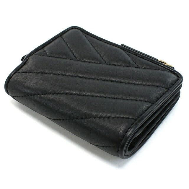 トリーバーチ 二折財布小銭入付き レディース ブランド TORY BURCH KIRA レザー 153121 BLACK ブラック 財布 TOB153121011