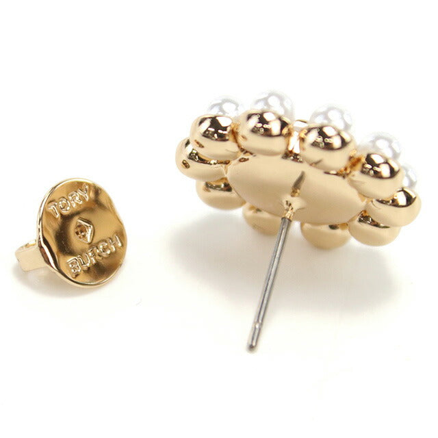 トリーバーチ ピアス レディース ブランド TORY BURCH KIRA 153674 TORY GOLD-CREAM ホワイト系 アクセサリー TOB153674011