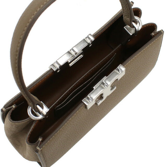 トリーバーチ ハンドバッグ レディース ブランド TORY BURCH ELEANOR 154817 WILD MUSHROOM グレー系 バッグ TOB154817011
