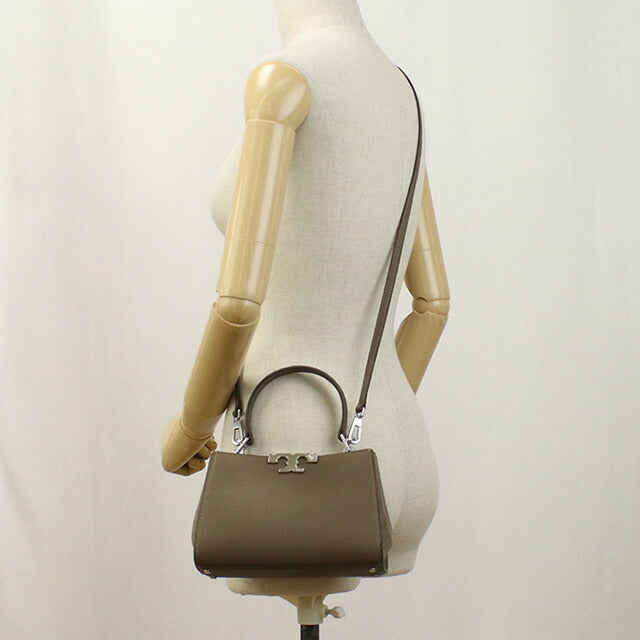 トリーバーチ ハンドバッグ レディース ブランド TORY BURCH ELEANOR 154817 WILD MUSHROOM グレー系 バッグ TOB154817011