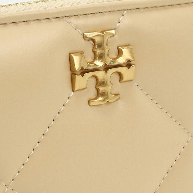 トリーバーチ 長財布ラウンドファスナー レディース ブランド Tory Burch KIRA DIAMOND QUILT 154989 VANILLA SOFT SERVE 財布 TOB154989021