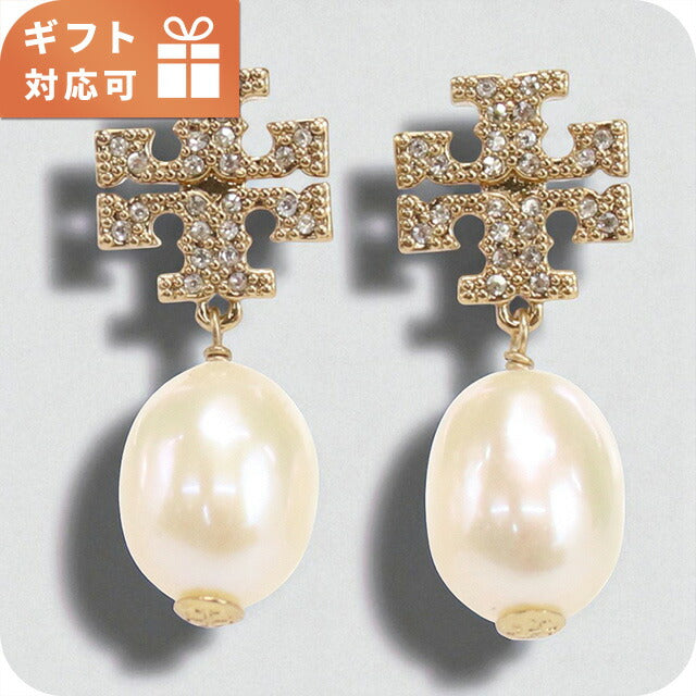 トリーバーチ ピアス レディース ブランド TORY BURCH KIRA PAVE PEARL DROP EARRING 60525 ゴールド アクセサリー TOB60525011