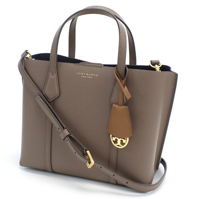 トリーバーチ トートバッグ レディース ブランド TORY BURCH PERRY レザー カンボジア 81928 CLAM SHELL グレー系 バッグ TOB81928021