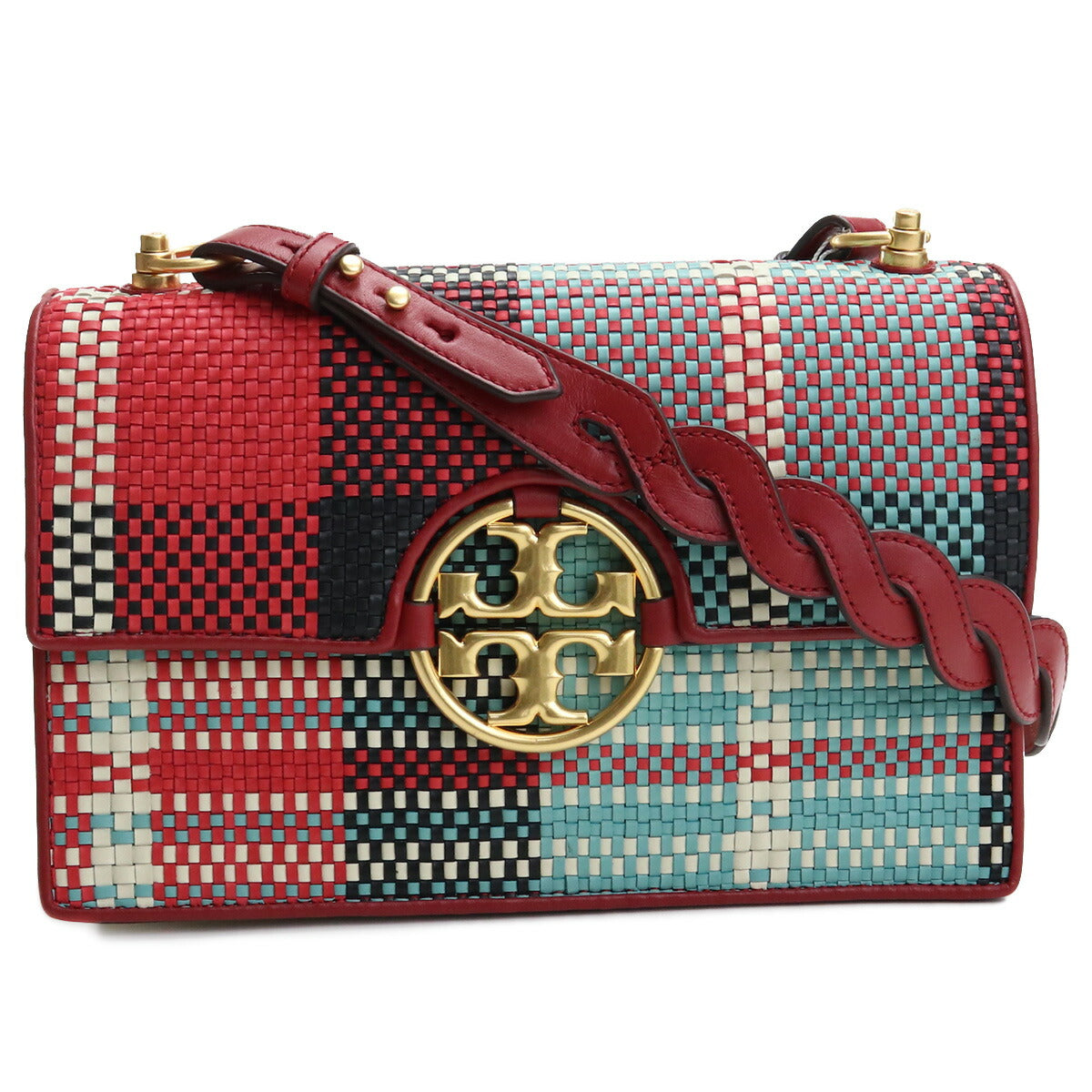 トリーバーチ ショルダーバッグ レディース レザー インド 81983 RED MULTI レッド系 マルチカラー バッグ TOB81983011