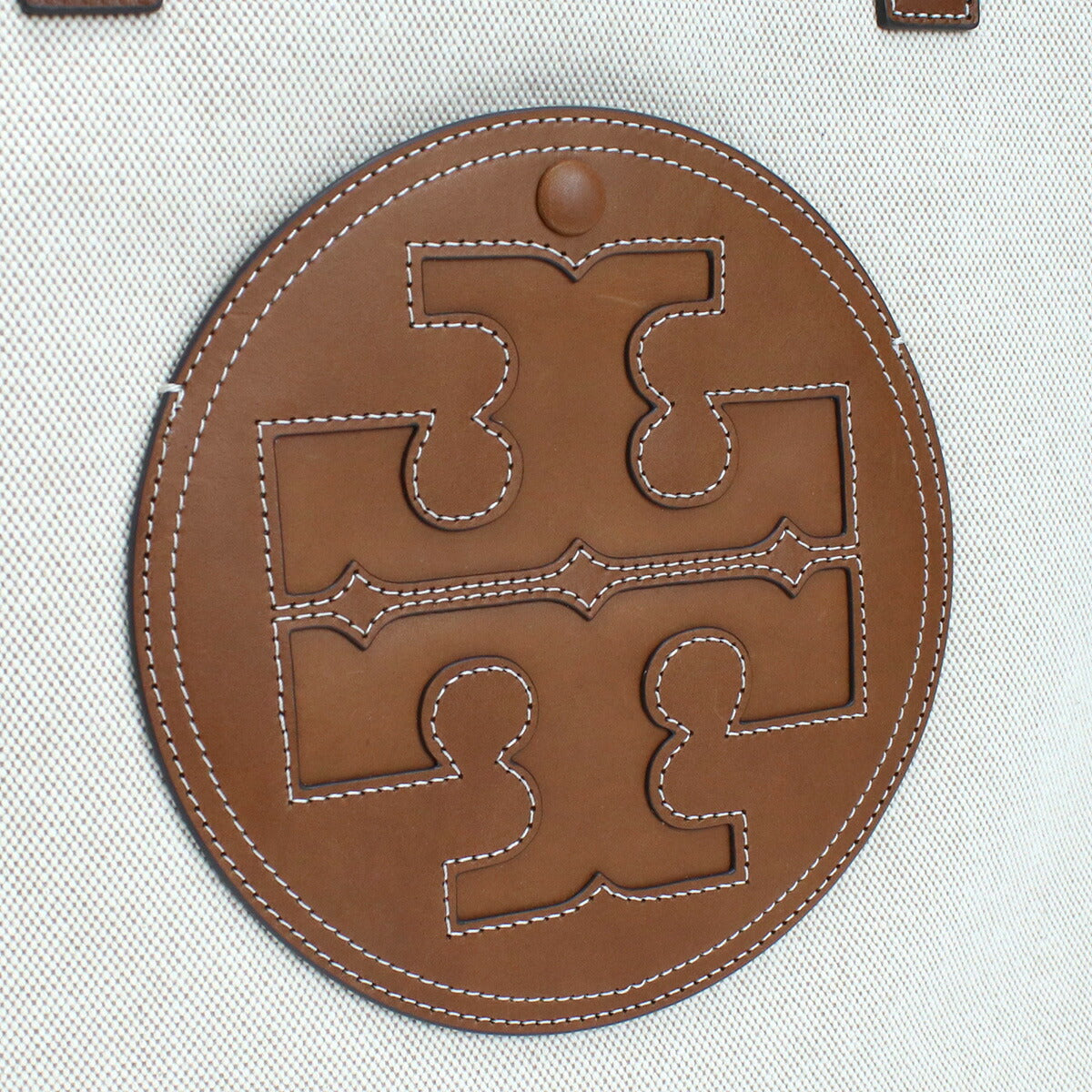 トリーバーチ トートバッグ レディース キャンバス カンボジア 87355 NATURAL-CLASSIC CUOI ベージュ系 バッグ TOB87355011