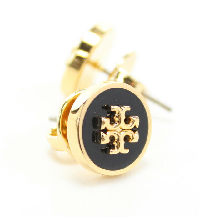 トリーバーチ ピアス レディース ブランド TORY BURCH 90547 TORY GOLD-BLACK アクセサリー TOB90547011