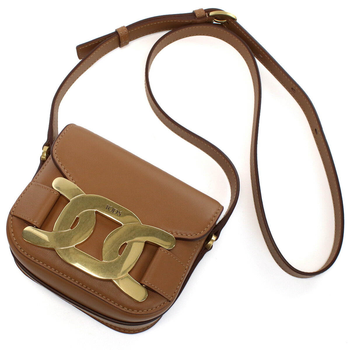 トッズ 斜め掛けショルダーバッグ レディース レザー イタリア XBWAOYJ0100 ブラウン系 バッグ TODXBWAOYJ0100011