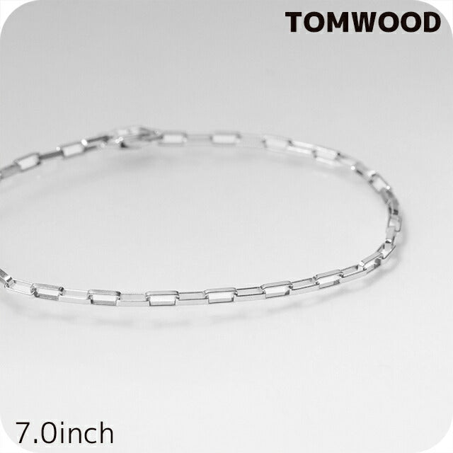 トムウッド　ブレスレット　バングル　アクセサリー　太め　0705 TOMWOOD - Box Bracelet 【ボックスブレスレット】 7.7Inch (19.5cm