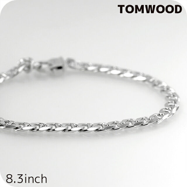 汤姆伍德手链男式女式品牌 TOMWOOD Jude 手链 8.3 英寸 100563 银色配件 TOM-100563-8-3