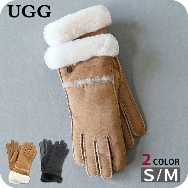 UGG 手套女式品牌 UGG SHEEPSKIN SEAMED GLOVE 17371 配件可选型号 UGG-17371