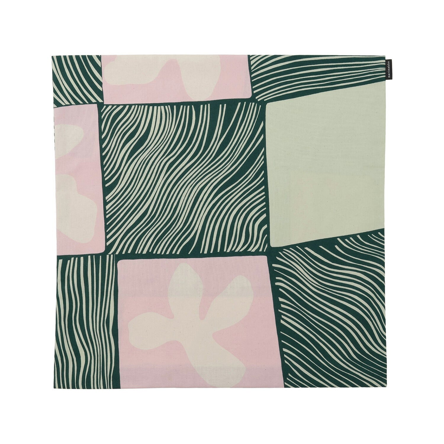 マリメッコ marimekko 072189 630 コルケウクシッサ クッションカバー 50×50cm グリーン×ピンク レディース ユニセックス UOMM00509L