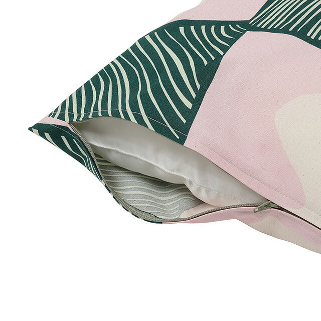 マリメッコ marimekko 072189 630 コルケウクシッサ クッションカバー 50×50cm グリーン×ピンク レディース ユニセックス UOMM00509L