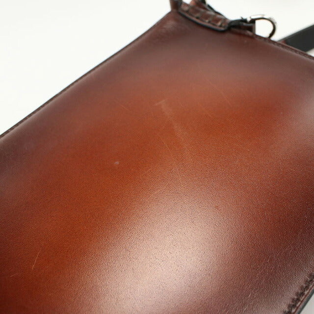 中古 ベルルッティ ショルダーバッグ メンズ ブランド BERLUTI カリグラフィ シエナ メッセンジャーバッグ レザー ブラウン バッグ USDBER101949011