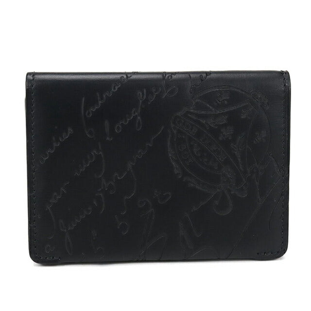 中古 ベルルッティ 名刺入れ メンズ ブランド BERLUTI カリグラフィ ブラック 小物 USDBER104275011