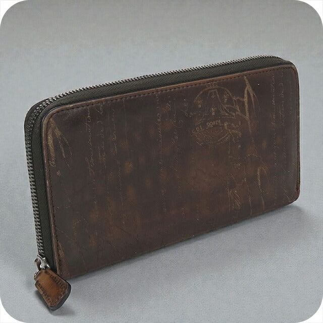 Used Berluti long wallet round zipper men&