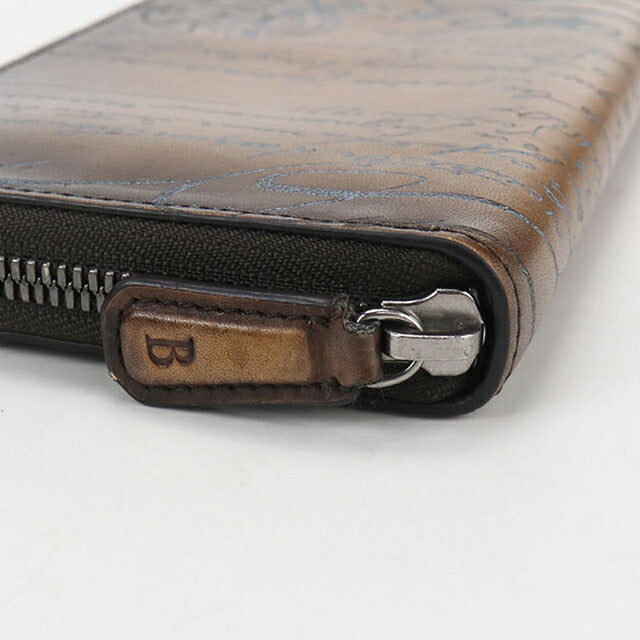 Used Berluti long wallet round zipper men&