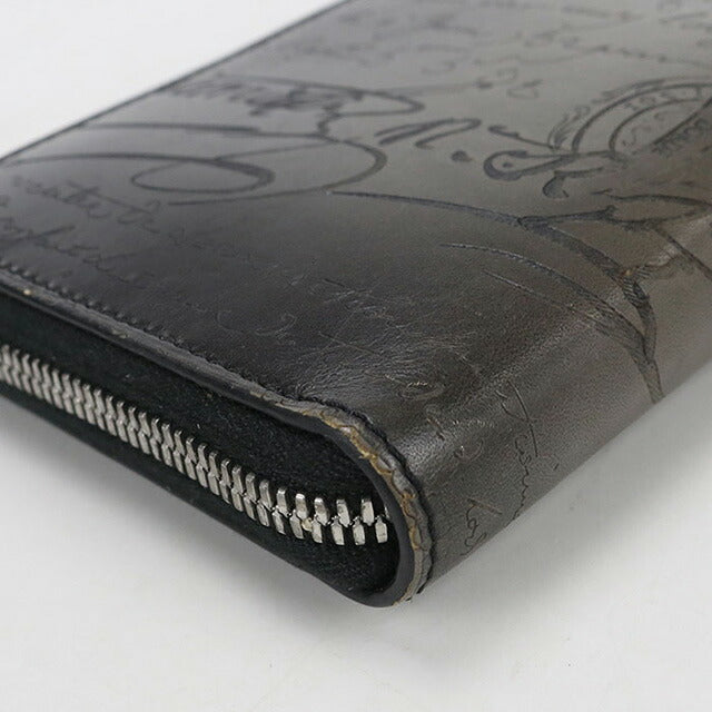 Used Berluti long wallet round zipper men&