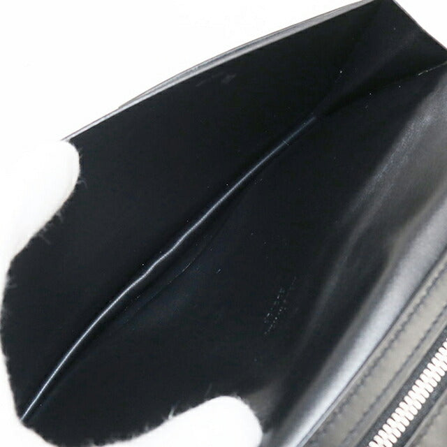 中古 ベルルッティ 長財布二折 メンズ ブランド BERLUTI サンタル フラップ ロングウォレット ブラック 財布 USDBER107831011